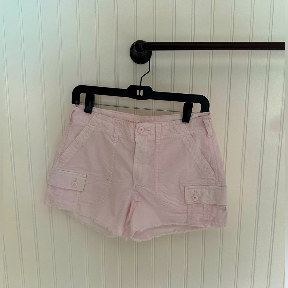 American Eagle Outfitters White Cargo Shorts